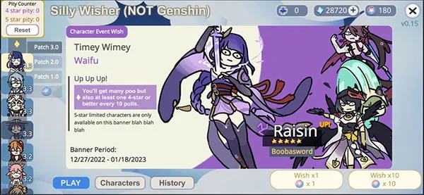 ����ԭ��SillyWisher(ԭ��ͬ�˳鿨��Ϸ)