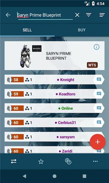Warframe market(��Ϸ����ƽ̨)